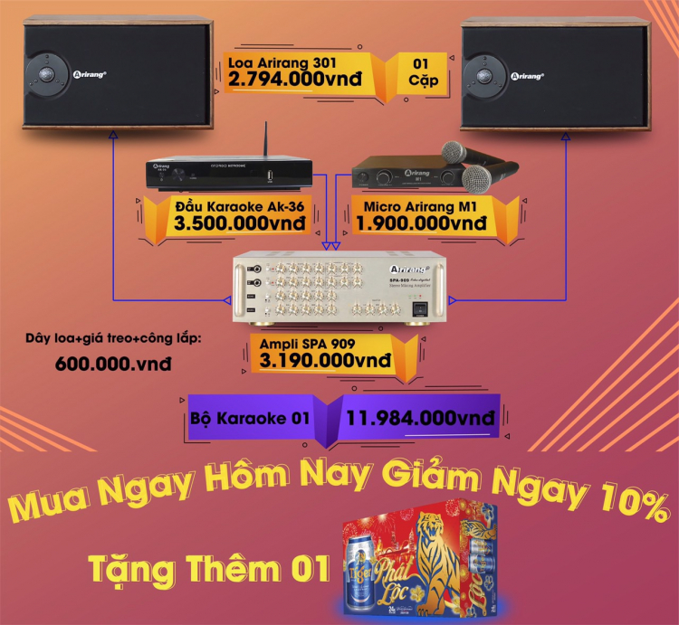 Dàn karaoke gia đình: nhỏ gọn, hiệu quả