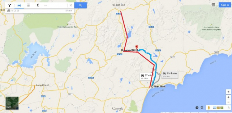 Thông tin đường từ Phan Thiết đi Bảo Lộc