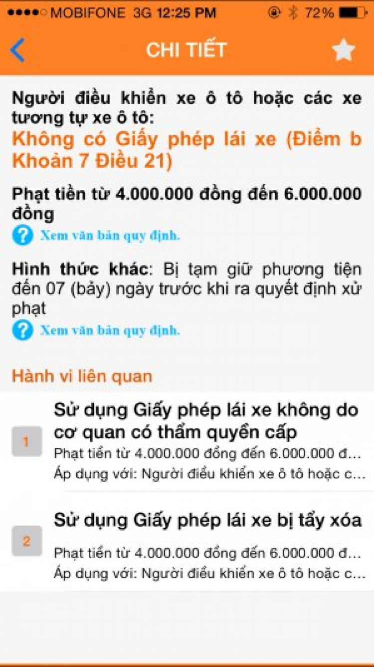 mức phạt bao nhiêu cho trường hợp này