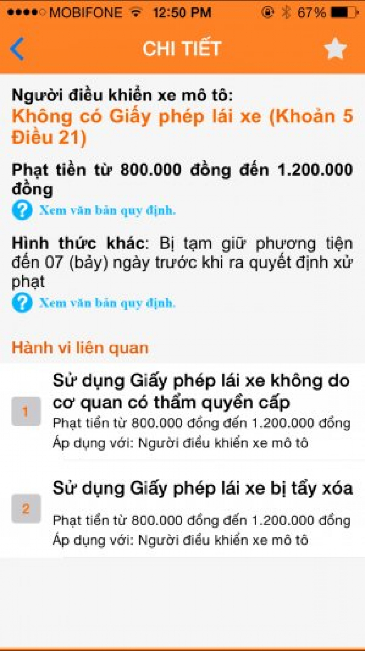 mức phạt bao nhiêu cho trường hợp này