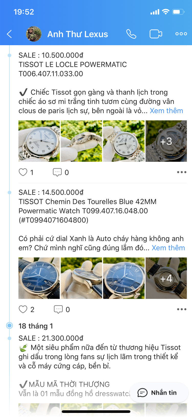 Dịch vụ order đồng hồ hiệu ngoại?