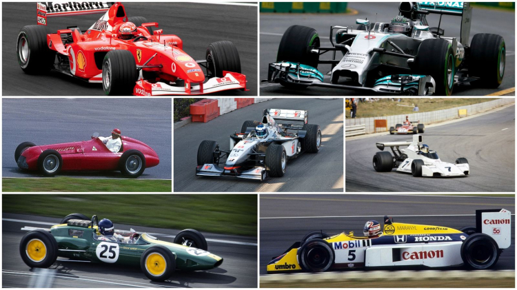 7 chiếc xe đua tuyệt nhất từng xuất hiện trong giải đua F1