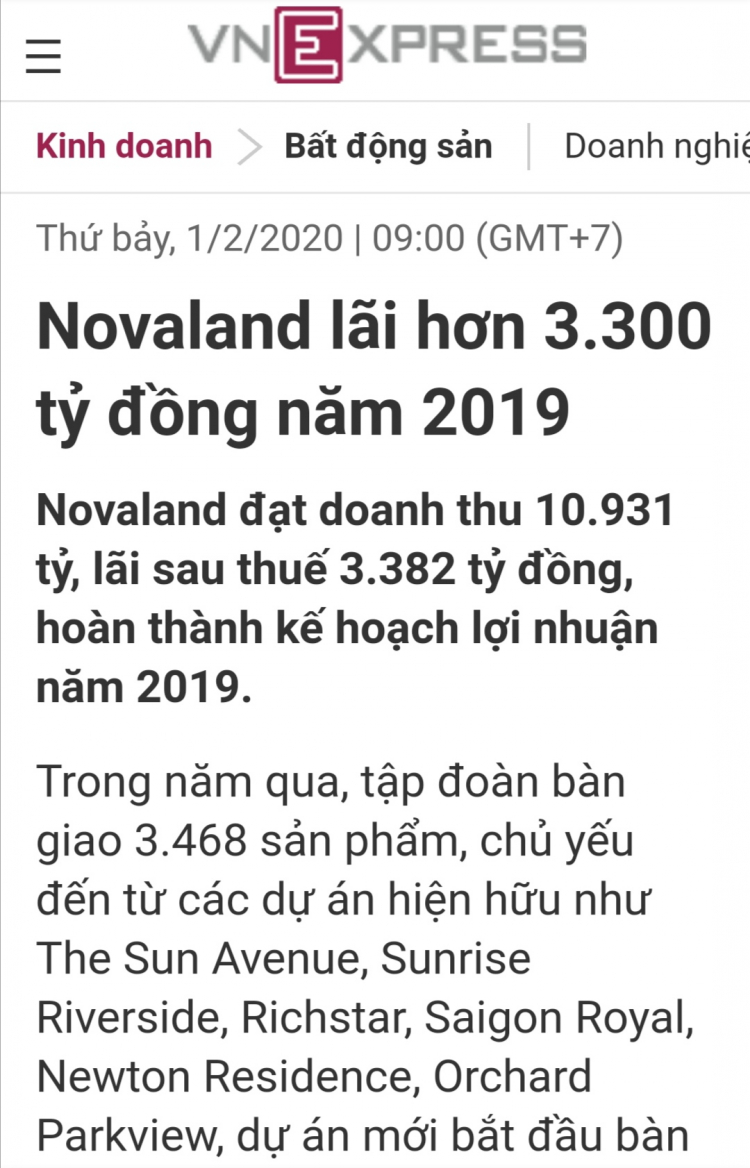 Novaland kêu cứu ?!??