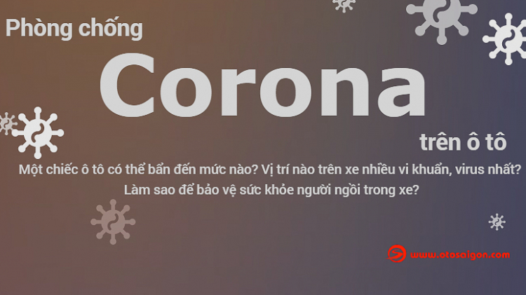 [Infographic] Phòng chống dịch Corona trên ô tô