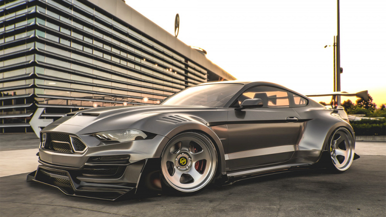 Ford Shelby Mustang Super Snake bản độ widebody của Hugo Silva Design