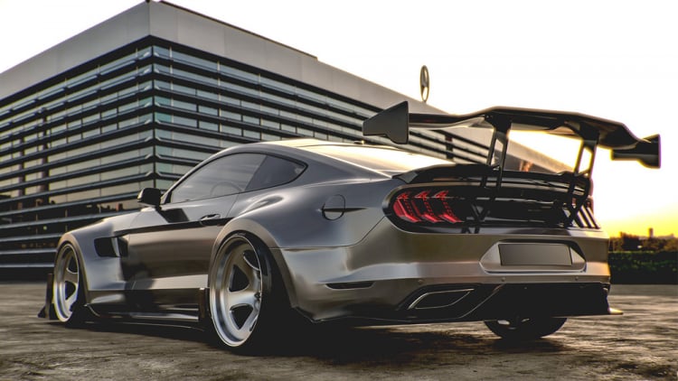 Ford Shelby Mustang Super Snake bản độ widebody của Hugo Silva Design