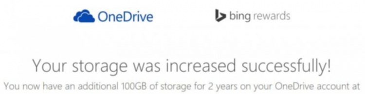 OneDrive tặng 100GB cho 2 năm sử dụng