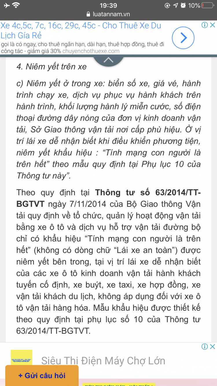 Không có giấy chứng nhận tập huấn !