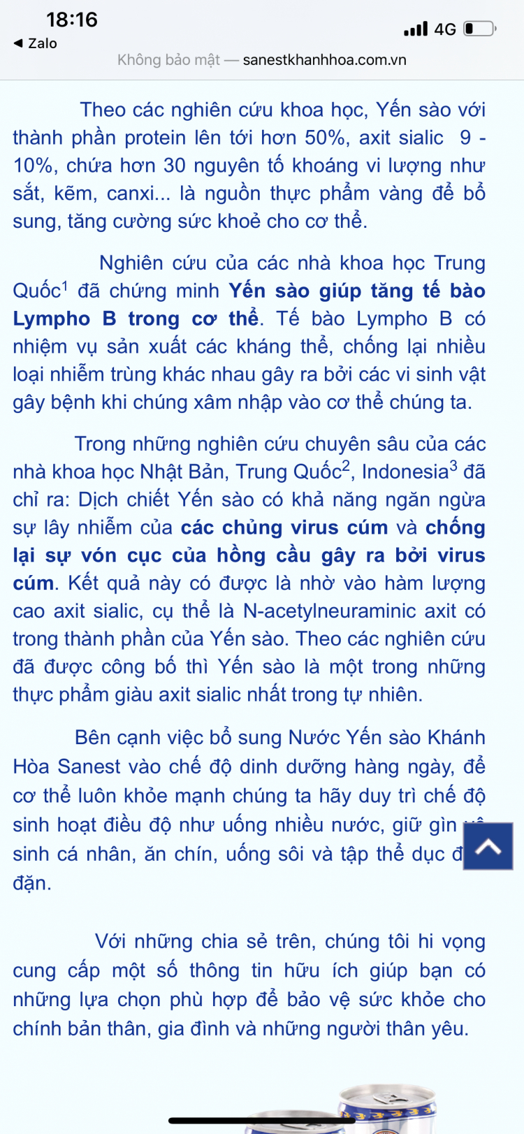 Có nên mua Nước yến Sanest để bồi bổ sức khỏe, hỗ trợ tăng cường sức đề kháng chống virus không?