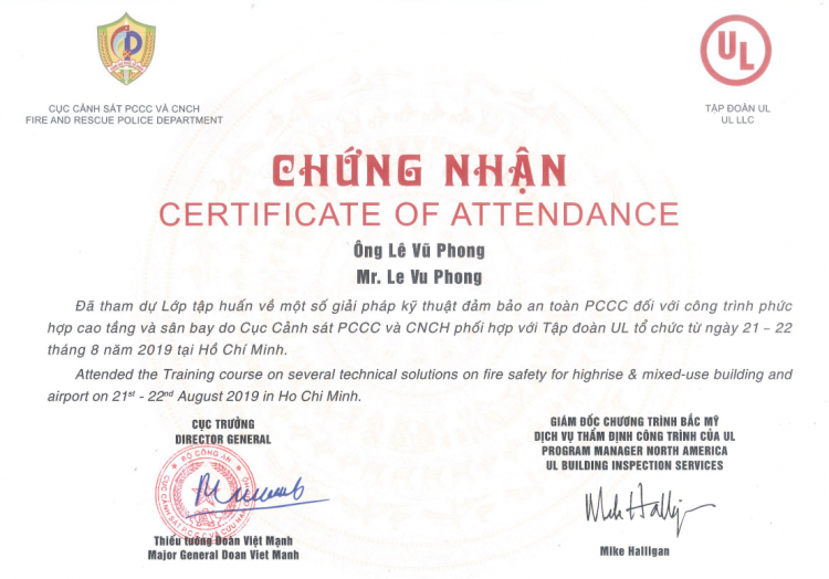 Hệ thống PCCC đạt FM