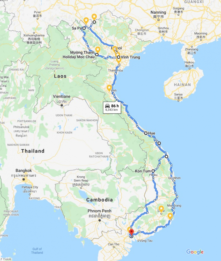 Hành trình xuyên Việt (4.800km) - Tết 2020 - Sài Gòn - Tây Bắc