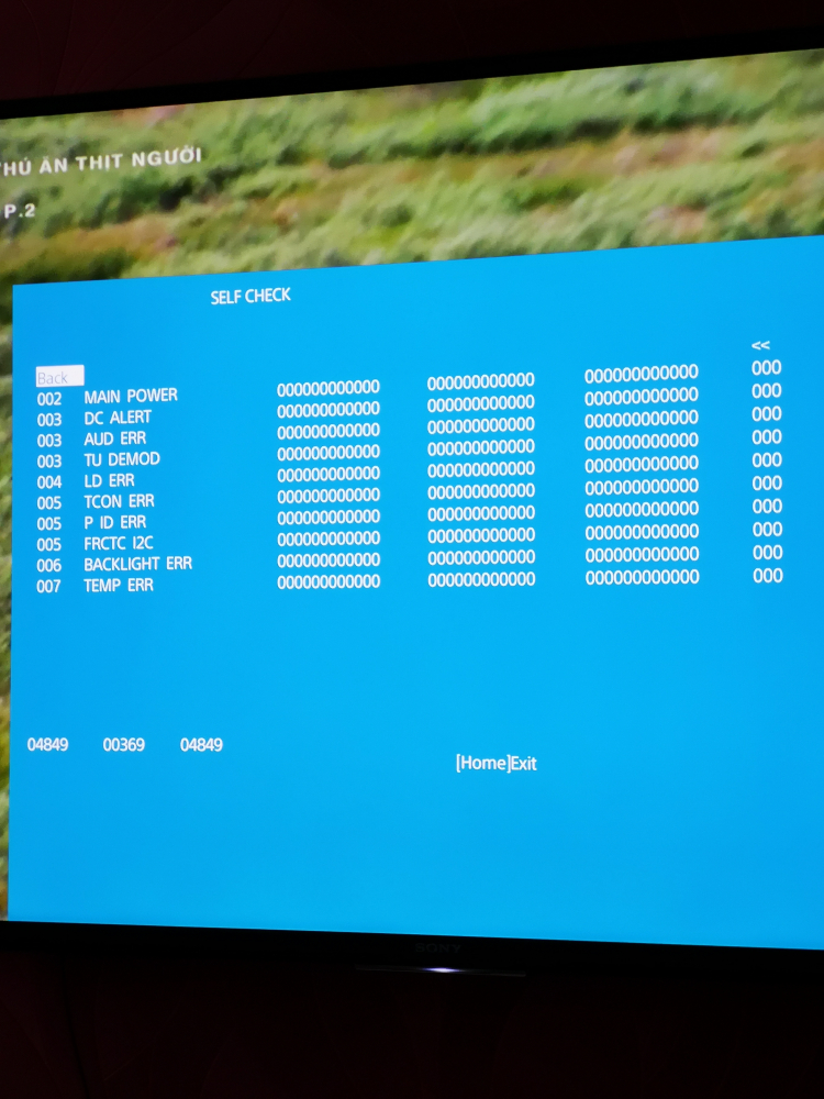 Cách check số giờ sử dụng tivi Led Sony