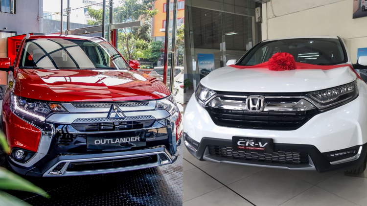 Chênh 143 triệu đồng, chọn Mitsubishi Outlander 2.0 Premium hay Honda CR-V L?