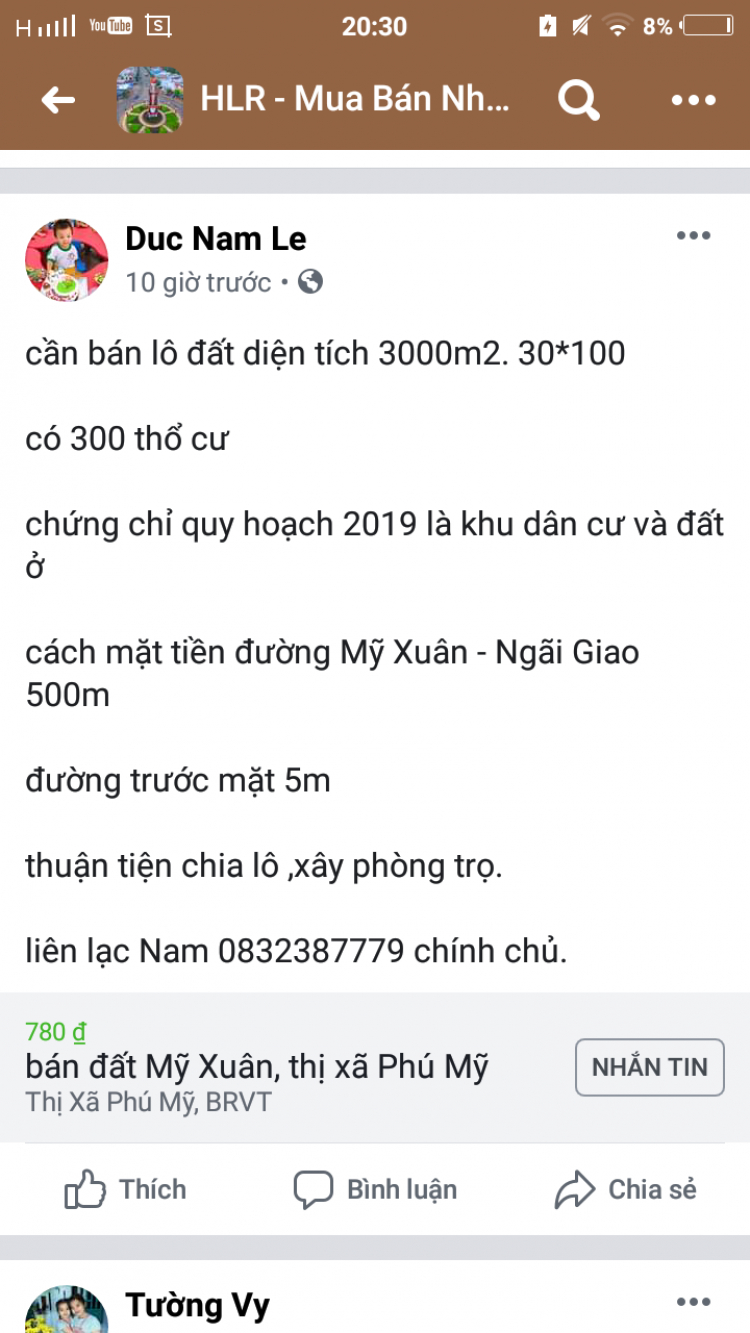 Thị trường đất đai Bà Rịa-Vũng Tàu???