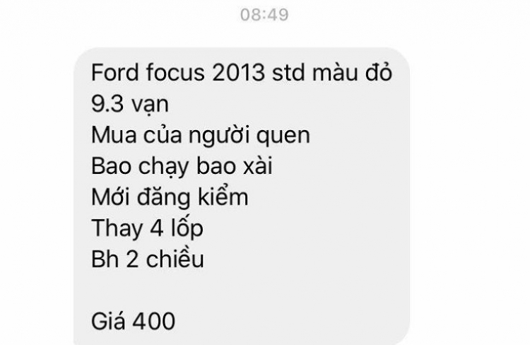 Nhờ tư vấn mua Ford Focus 2013 STD