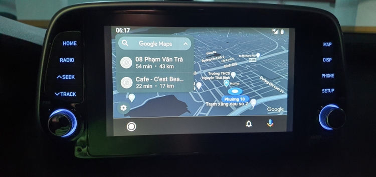 Kích hoạt thành công Android Auto trên Santafe 2019