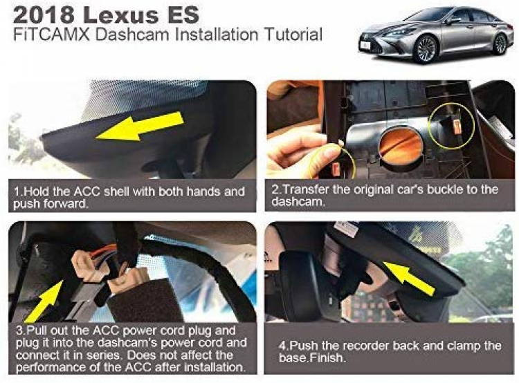 Cam hành trình cho Lexus ES 2020