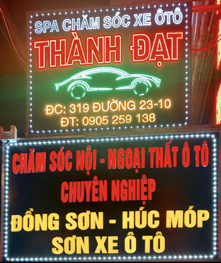 Khánh hòa - Nha trang . Thành Đạt Dịch vụ chăm sóc xe auto uy tín