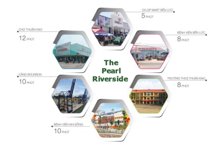 Nhận đặt chỗ dự án nghĩ dưỡng The Pearl Riverside Bến Lức, 2,4 tỷ/căn