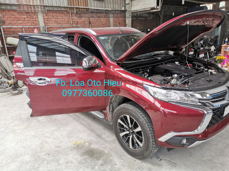 Pajero Sport 2020 Độ âm thanh