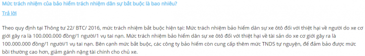 Bảo hiểm TNDS đối với bên thứ 3