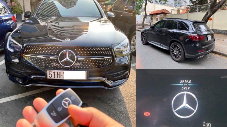 Mercedes GLC 300 2020 đầu tiên lên sàn xe cũ, lăn bánh chưa tới 6.000 km