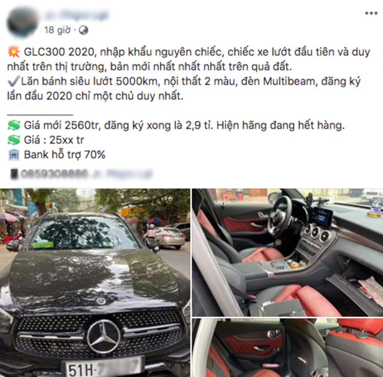 Mercedes GLC 300 2020 đầu tiên lên sàn xe cũ, lăn bánh chưa tới 6.000 km Mercedes GLC 300 2020 đầu tiên lên sàn xe cũ, lăn bánh chưa tới 6.000 km