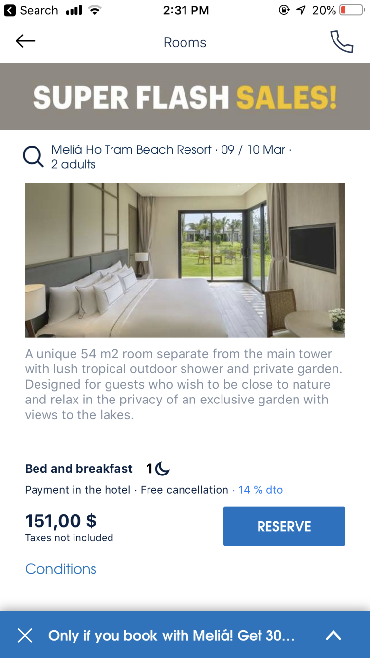Melia Hồ Tràm Melia Hồ Tràm