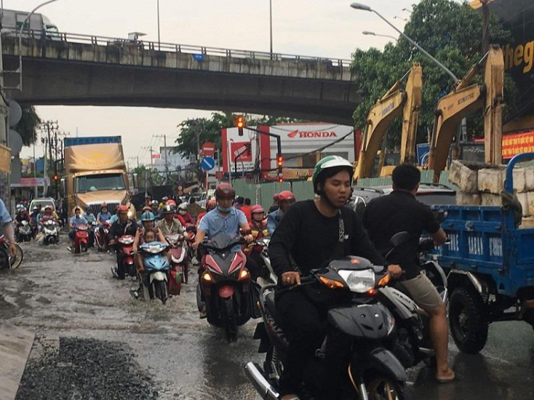 Sắp thi công dự án gần 300 tỉ chống ngập đường Huỳnh Tấn Phát - Nhà Bè
