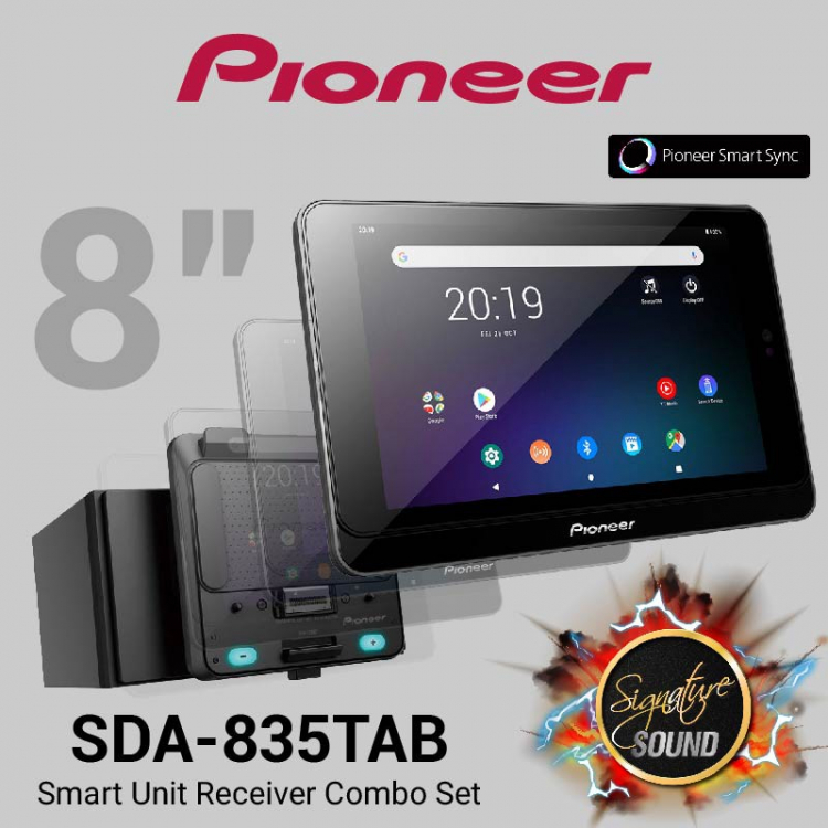 Đầu đọc chạy hệ điều hành Android của Pioneer SDA-835TAB & SHP-T20BT