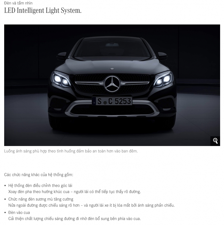 So sánh các loại đèn xe Mercedes GLC