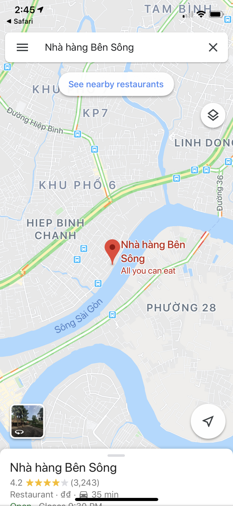 [Sài Gòn] Hỏi quán bờ sông trong phạm vi 40-50km