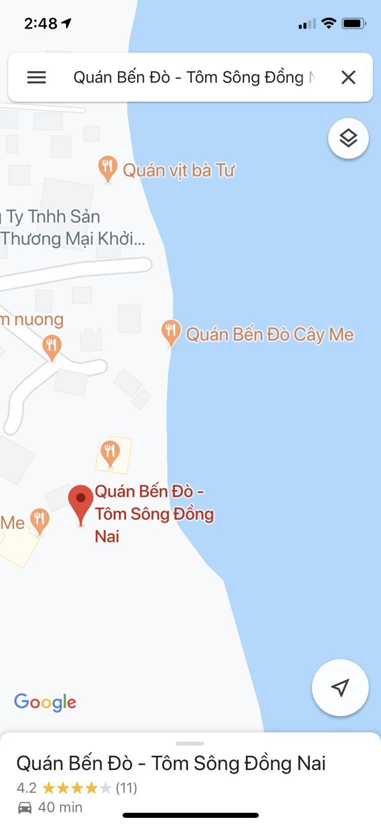 [Sài Gòn] Hỏi quán bờ sông trong phạm vi 40-50km
