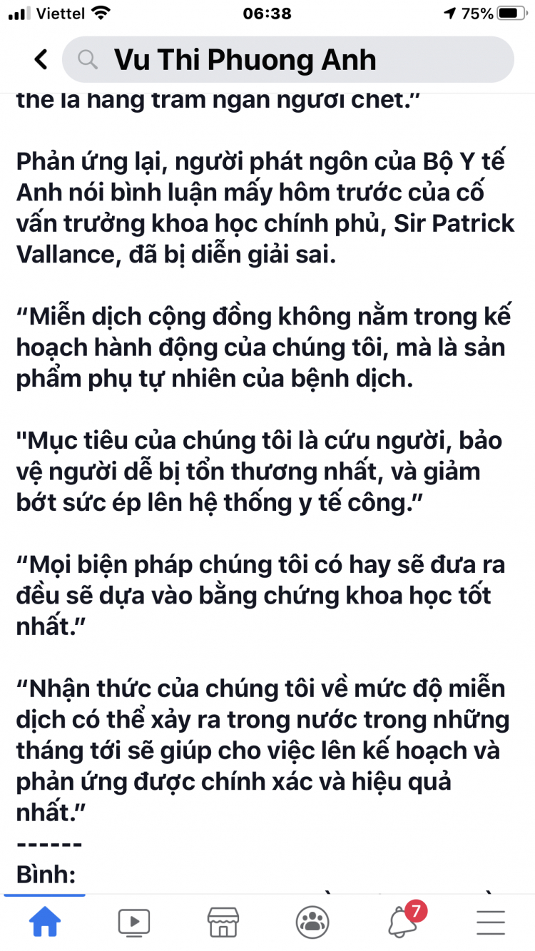 [Câu chuyện hôm nay] - Miễn Dịch Cộng Đồng.