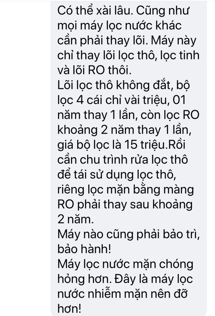 Giúp đỡ bà con miền Tây lắp máy lọc nuoc nhiễm mặn thành nước uống không các bác mợ?