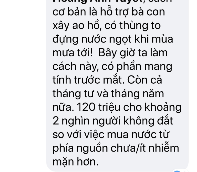 Giúp đỡ bà con miền Tây lắp máy lọc nuoc nhiễm mặn thành nước uống không các bác mợ?