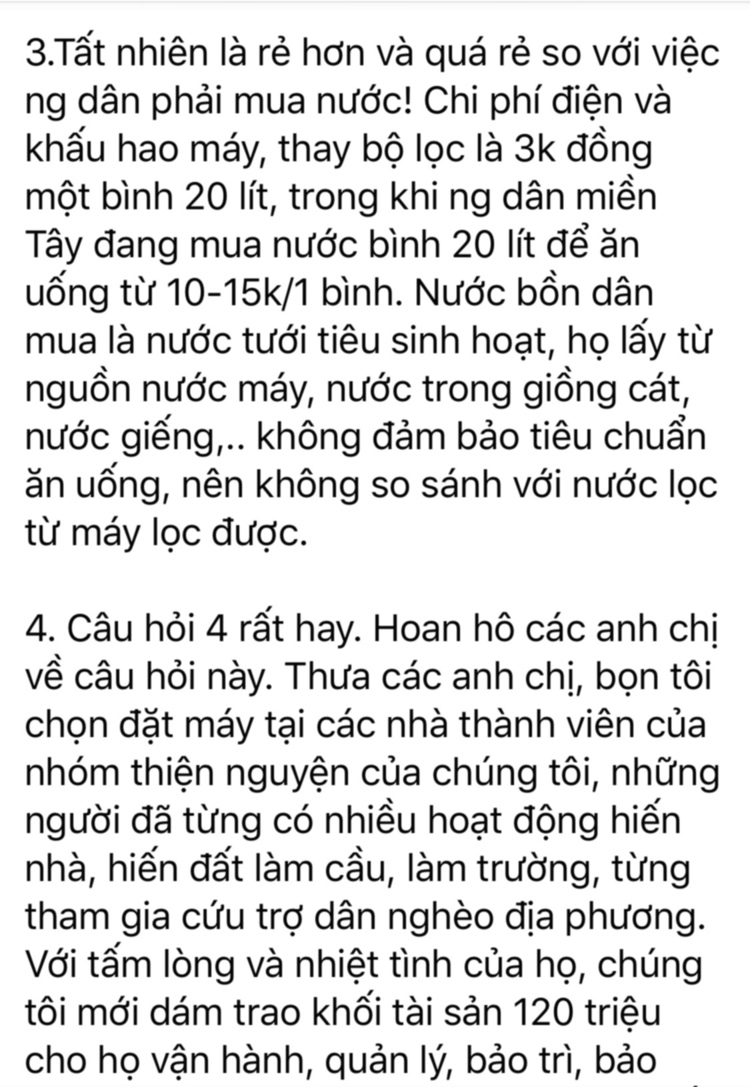 Giúp đỡ bà con miền Tây lắp máy lọc nuoc nhiễm mặn thành nước uống không các bác mợ?