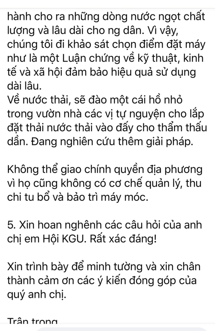 Giúp đỡ bà con miền Tây lắp máy lọc nuoc nhiễm mặn thành nước uống không các bác mợ?