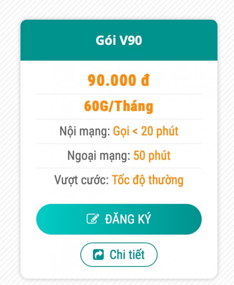 Đăng ky gói 4G của Mobifone?