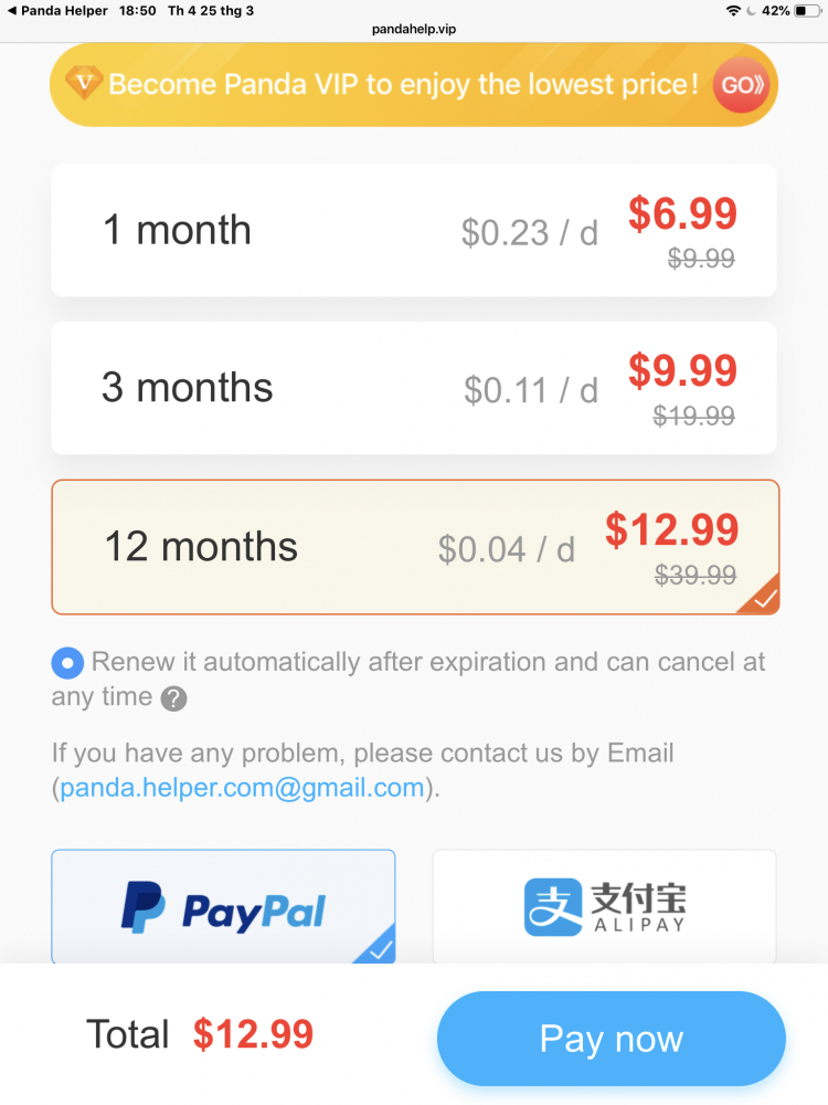 Hỏi ngu dìa paypal