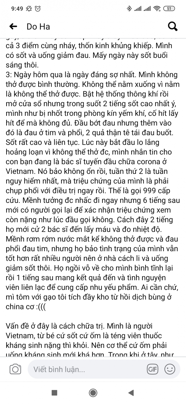 Triệu chứng corona nè