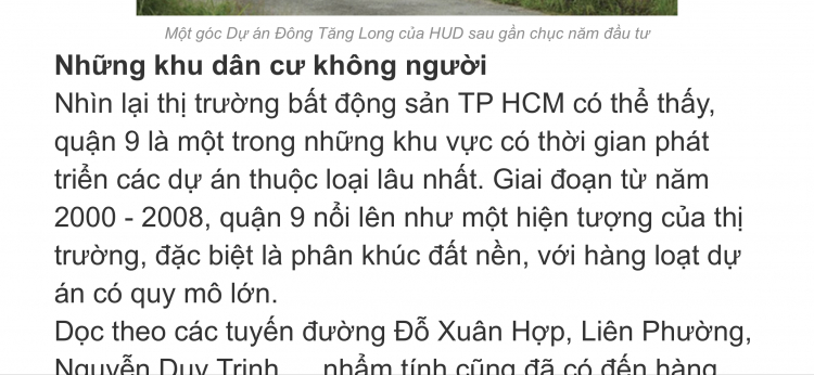 Review chi tiết dự án Đông Tăng Long tại quận 9