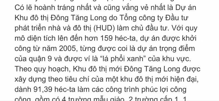 Review chi tiết dự án Đông Tăng Long tại quận 9