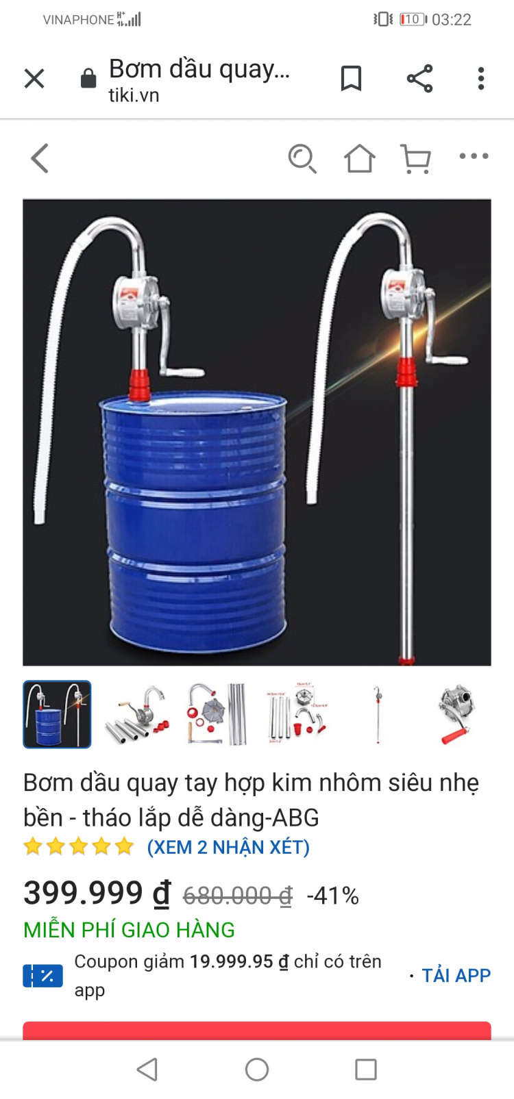 Bơm nước tay giếng khoan?