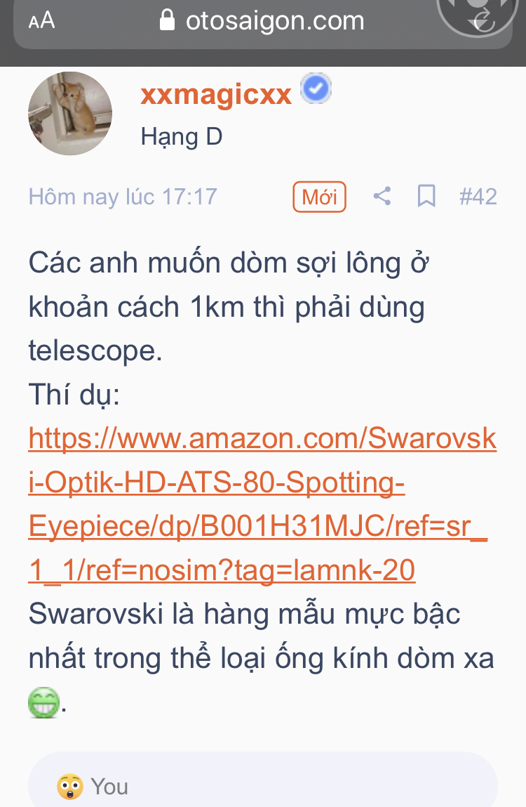 Hỏi ống nhòm dưới 5 triệu