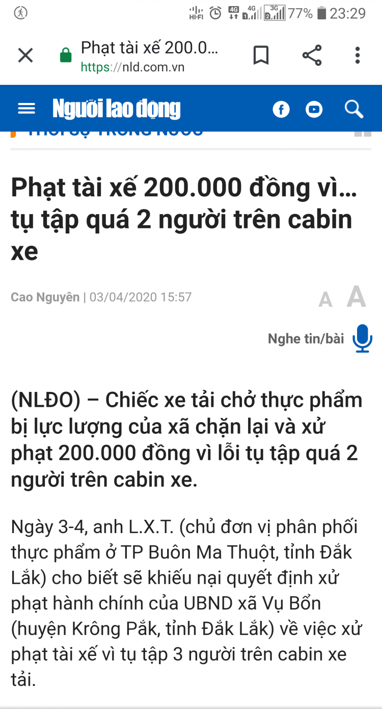 Ngăn sông chặn đường thiệt hả mí anh ? Ách tắc tỉnh lộ.