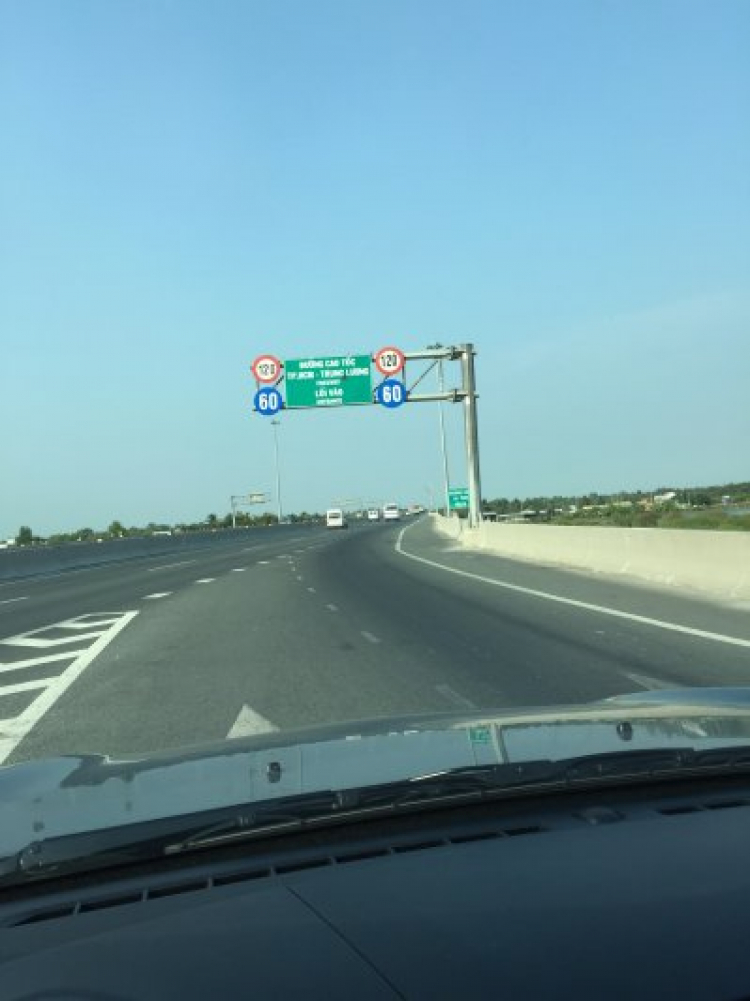 Cao tốc Sài Gòn-Trung Lương  đã cho 120km/h