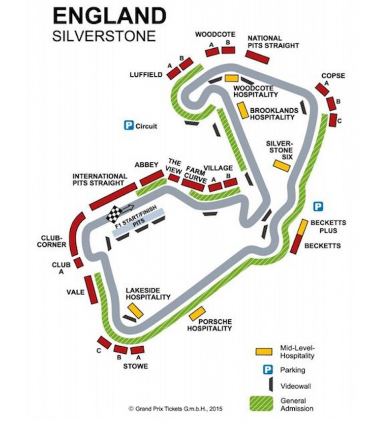[F1] British GP có thể tổ chức 2 chặng đua trên cùng đường đua Silverstone