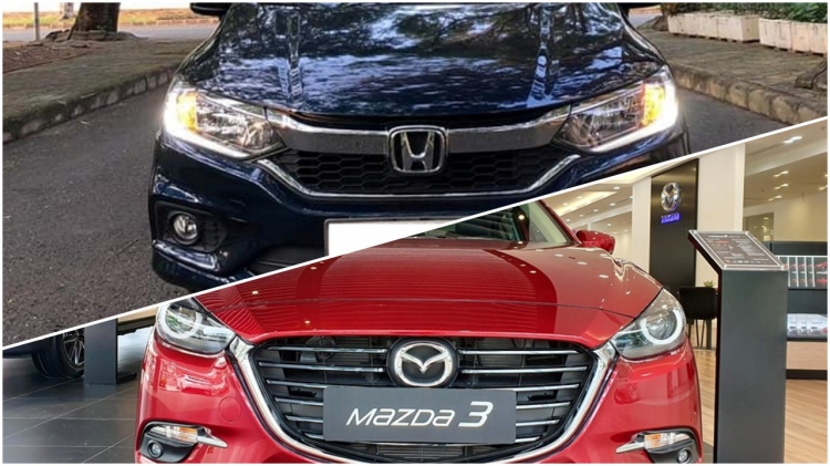 Nhờ các bác tư vấn mua xe cũ Honda City hoặc Mazda 3 2019