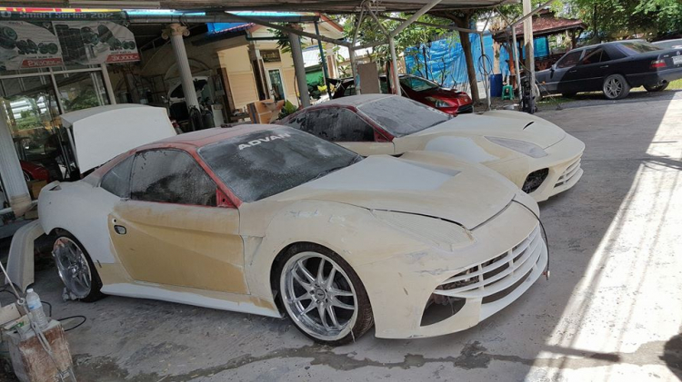 Xưởng độ Thái Lan chuyên thi công các bản nhái siêu xe Lamborghini và Ferrari